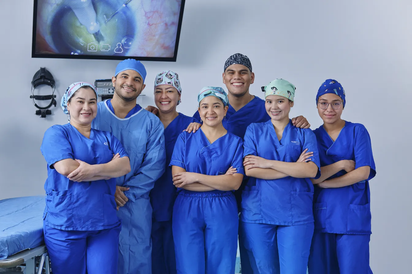 El equipo de la clínica